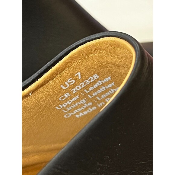 NISOLO All-Day Heeled Mule Black Smooth Leather Closed Toe Women's Size 7 NEW - Picture 5 of 11